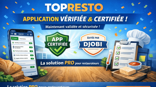 TOPRESTO franchit une étape majeure : l’application est désormais vérifiée et certifiée